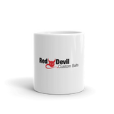 Red Devil White glossy mug