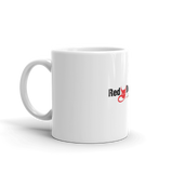 Red Devil White glossy mug