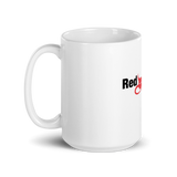 Red Devil White glossy mug